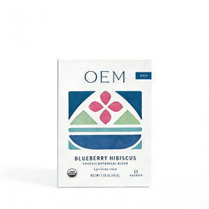 Té de Hierbas Orgánico de Arándanos e Hibisco OEM - Mezcla Refrescante para Té Helado, Ácido y Dulce, 15 Sobres, Grado Alimenticio para el Verano - Product Image 2
