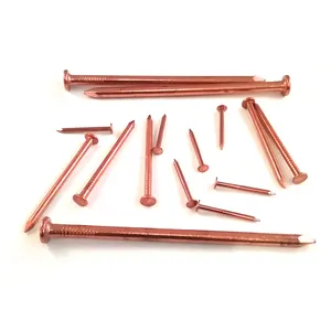 World Best Kenya Products 16d F65 Flat Common Iron Copper Nail #1 2.5 Inch 7kg 5kgs Box Small Packing To Kuwait