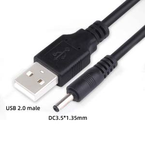 <span class=keywords><strong>USB</strong></span> a 3,5X1,35mm Plug Barrel <span class=keywords><strong>Jack</strong></span> 5V DC Cable de alimentación Cable <span class=keywords><strong>USB</strong></span> DC 5V Adaptador de cable de carga para ventiladores, mini altavoces - Product Image 2