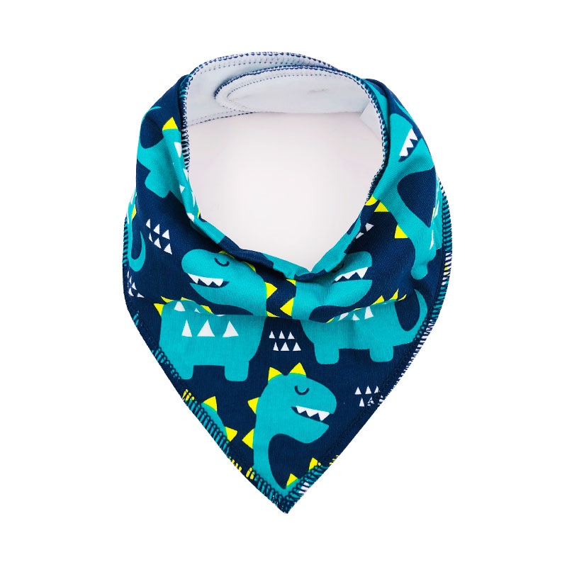 Сверхмягкий детский нагрудник из 100% органического хлопка, бандана-динозавр, слюнявчики