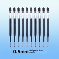 Recharges d'encre gel G2 Pointe fine 0,5 mm Recharges de stylo neutre compatibles avec les stylos Pilot G2 Recharges de stylo à encre à pointe moyenne pour stylos à clic