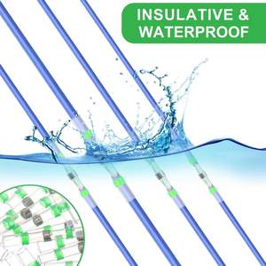 Nuevos conectores de terminales termorretráctiles de 40 mm y 5 mm, PVC, impermeables, de conexión rápida, 150 unidades, color verde - Product Image 3