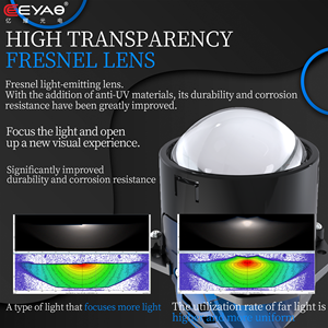 Eeyao ถ้วยสะท้อนแสง LED สำหรับรถยนต์, ถ้วยสะท้อนแสงคู่ขนาด2.5นิ้วลำแสงสูงต่ำแบบบูรณาการปลั๊กแอนด์เพลย์ YY-D02-A1 - Product Image 4