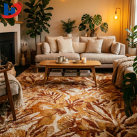 Alfombra de Hotel HJ de Pelo Largo y Grueso, Impresa, Personalizada, de Polipropileno/Nailon, de Lujo, para Dormitorio, Sala de Estar, Antiestática, para Interiores