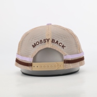 Parche de cuero personalizado Logo Gorras al por mayor de alta calidad de algodón clásico Oem 5 Panel deportes gorra de camionero bordado malla sombrero