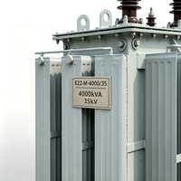 Transformateur de puissance immergé dans l'huile 4000 kVA 35 kV triphasé haute efficacité pour postes de transformation, mines, énergies renouvelables et bâtiments commerciaux