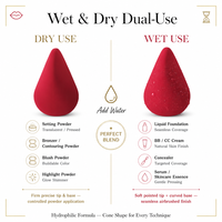 Éponge de maquillage en forme d'heure de prière JLY pour les maquilleurs professionnels, les salons et l'application quotidienne du maquillage, pour estomper le fond de teint et le correcteur
