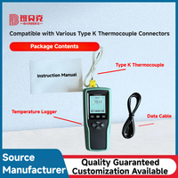 Thermocouple tipe-t/J akurasi tinggi pencatat temperatur Industrial Live Temp Curb instrumen baca
