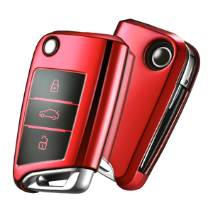 Top Bán phụ kiện xe hơi mềm TPU Silicone bảo vệ <span class=keywords><strong>Key</strong></span> Fob trường hợp đối với Golf 3 nút chìa khóa xe - Product Image 3