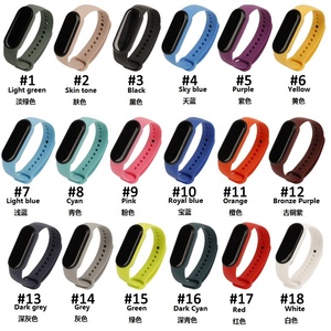 Bán Buôn Thông Minh Ban Nhạc Đồng Hồ Thể Thao Silicone Dây Đeo Cổ Tay Cho Xiaomi <span class=keywords><strong>Mi</strong></span> Ban Nhạc 8 7 6 Miband 5 Dây Đeo - Product Image 6