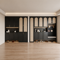 Armoire moderne écologique, dressing multifonctionnel, casier, bois massif, finition acrylique/laquée, tiroir coulissant, charnière