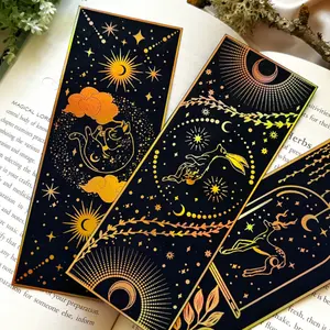 Tùy Chỉnh Quà Tặng Sang Trọng Thẻ Hoa Lá Vàng Sáng Tạo Bướm Bookmark