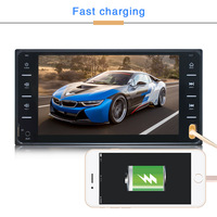Lecteur DVD stéréo FM Audio MP5 de voiture 7 pouces 2din Radio Hd Lcd écran tactile Mp5 lecteur vidéo BT contrôle tactile pour Toyota