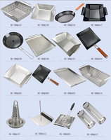 Outils de barbecue en acier inoxydable pour l'extérieur Poêle à griller perforée Outils de barbecue Panier à barbecue Poêle à griller