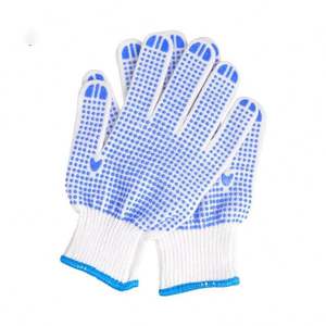 Guantes punteados de <span class=keywords><strong>PVC</strong></span>, guantes punteados baratos, guantes de trabajo de seguridad antideslizantes punteados de <span class=keywords><strong>PVC</strong></span> de punto de algodón - Product Image 5