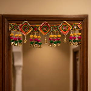 <b>Artificial</b> <b>Flower</b> Bandarwal Decorative Floral Toran Door Hanging For Home Entrance Temple Festival Wall Decor Wholesale Supply - Product Image 2
