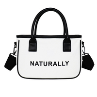Sac fourre-tout de luxe en coton personnalisable avec logo imprimé en sérigraphie, sac bandoulière à fermeture éclair, sac messager pour femme, mode nationale