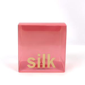 Bán Buôn 19 /22Mm Lụa Scrunchie Nhỏ Đóng Gói Hộp Lụa Satin Tóc Tie Lụa Scrunchies <span class=keywords><strong>PVC</strong></span> Hộp - Product Image 2