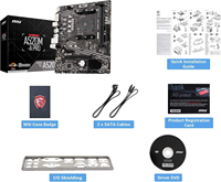MSI A520M-A PRO DDR4 RAM AM4 Desktop Gaming MATX 64GB Motherboard dengan AMD Ryzen R5 5500 CPU Combo