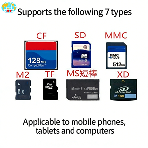 อะแดปเตอร์2.0 USB 6-in-1เครื่องอ่านการ์ดความเร็วสูงสำหรับ USB เครื่องอ่านการ์ดความจำภายนอก MINI SDHC M2 MMC XD CF All-in-One - Product Image 3