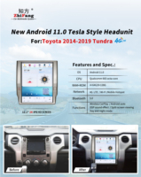 2K Android 13 tesla Car GPS IPS Screen Car Dvd Radio Stereo Player 13.6inch Touch Screen for Toyota Tundra 2014-2019 8/128gb