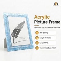 Cadre photo en acrylique directement de l'usine, impression UV, cadre photo de table, cadre de bureau, logo personnalisé, fabricant en gros