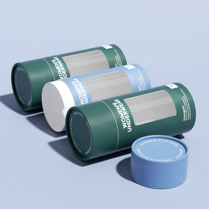 Biểu Tượng Tùy Chỉnh Các Tông Màu Trắng Khăn Lụa Vớ T-Shirt Bao Bì Hộp Ống Với Cửa Sổ - Product Image 5