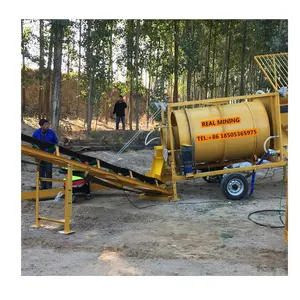 Alluvial Gold Placer Mining Plant Equipment And Gold Trommel Screen Machine