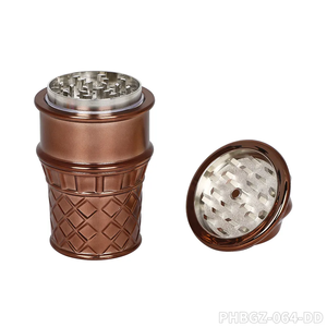 Nouveau design, moulin à herbes en alliage de zinc, broyeur manuel en métal et plastique pour tabac, accessoires pour fumeurs - Product Image 5