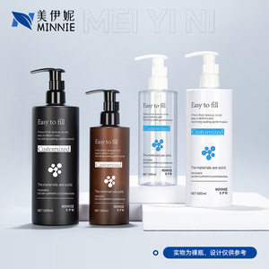 ขวดแชมพู ขวดเจลอาบน้ำ ขวดโลชั่น 300 มล. 500 มล. ขวดปั๊มเปล่าพร้อมหัวปั๊มสำหรับบรรจุภัณฑ์ผลิตภัณฑ์ดูแลผิวกาย - Product Image 2