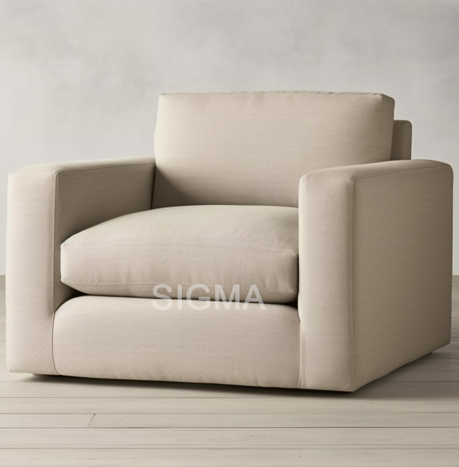 Modular Modular Sofa Single Seat  Custom Color Home Indoor Furniture Wood Base Living Room Sofas