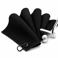 Serviette de golf anti-sable, faible peluchage, nettoyage facile par secouage, tissu idéal pour les terrains de golf et l'entraînement en extérieur