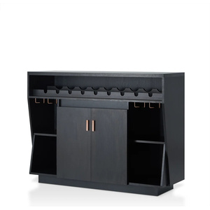 Hiện Đại Duy nhất Tủ thiết kế cổ điển màu đen Tủ rượu sideboards ăn nhỏ Bộ tủ cho phòng khách - Product Image 5