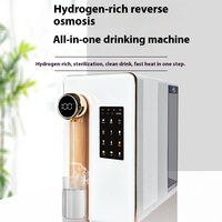 Distributeur d'eau riche en hydrogène à installation sur bureau, machine à hydrogène intégrée avec chauffage, générateur d'eau domestique