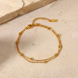 Золотые ювелирные изделия atest design из Саудовской Аравии, женский браслет из нержавеющей стали под золото 14 карат, цепь из кубинской цепи