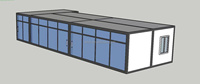 Bâtiment modulaire de bureau personnalisé, maison préfabriquée en kit, maison conteneur détachable