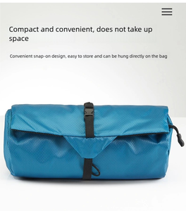 Sac de toilette pliable étanche personnalisé OEM/ODM avec kit complet, <span class=keywords><strong>pochette</strong></span> de lavage durable pour le camping et les voyages d'affaires - Product Image 5