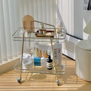 सरल परिवार बेडरूम ट्राली शेल्फ कमरे में रहने वाले शराब होटल स्टेनलेस स्टील ट्राली - Product Image 1
