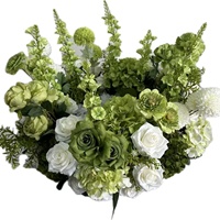 Fleur de table décorative pour salle de mariage, plante verte artificielle, fleur de chandelier de 60 cm