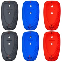 Vente en gros d'usine, étui de protection pour clé de voiture en silicone de haute qualité, texture nid d'abeille, protège-clé de voiture à distance pour Chevrolet