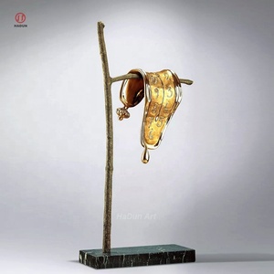 All'aperto orologio in ottone scultura bronzo Artnet danza del tempo II statua di <span class=keywords><strong>Salvador</strong></span> Dali - Product Image 2