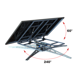 Traqueur solaire à double axe pour montage <span class=keywords><strong>sur</strong></span> toit à faible hauteur, profil en aluminium, nouveau design, faible coût, capteur de lumière solaire, moteur à engrenages, AC 110-230V - Product Image 2