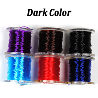 8M/Rolle Clear Stretch Rib Runde Larven Spitze Nymphe Rippen material Körper Fliegen binde linie Grün Rot Braun Mehrfarbig