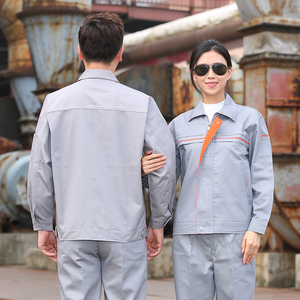 Travailleur personnel vêtements de travail atelier huile Station-service ingénieur de la circulation réparation mécanique minière <span class=keywords><strong>Construction</strong></span> 2 pièces travail travail uniforme - Product Image 4