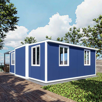 Maison conteneur préfabriquée extensible 20ft 40ft en panneaux sandwich d'acier, Villa Modulaire Extensible, Hôtel, Assemblage Rapide