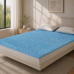 <span class=keywords><strong>Topper</strong></span> Materasso in Memory Foam Ecologico da 2 Pollici con Supporto Sagomato <span class=keywords><strong>per</strong></span> Alleviare il Mal di Schiena, Misura Standard USA - Product Image 1