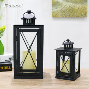 Lanterne à bougie <span class=keywords><strong>en</strong></span> <span class=keywords><strong>fer</strong></span> <span class=keywords><strong>forgé</strong></span> <span class=keywords><strong>sur</strong></span> <span class=keywords><strong>pied</strong></span>, coupe-vent, style europé<span class=keywords><strong>en</strong></span>, accessoire de mariage, ornement décoratif d'extérieur - Product Image 3