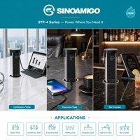 SINOAMIGO OEM&ODM Pop-up-Steckdose Küche Marmor Maßgefertigte Aufputz-Steckdose