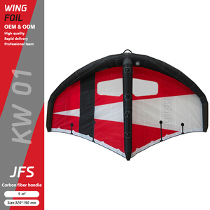 มีสินค้าในสต็อก JFS KW01 วิงไนลอนสีแดง 5 เมตร ไฮโดรฟอยล์ เซิร์ฟบอร์ด วินด์เซิร์ฟ วิงฟอยล์ กีฬาทางน้ำ KW01 วิงฟอยล์ 5 เมตร ปีกขนาดใหญ่ - Product Image 1