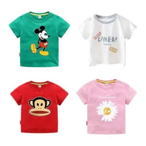 2024 Summer Kids Short Sleeve Hot Sale New Design Boy T-shirt Wholesale 100% Cotton Kids Shirt Top